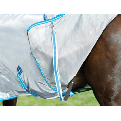 Fliegendecke Combo Weatherbeeta ComFiTec Hexi Shield Silber / Marineblau