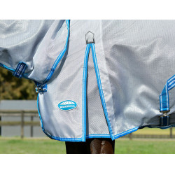 Fliegendecke Combo Weatherbeeta ComFiTec Hexi Shield Silber / Marineblau