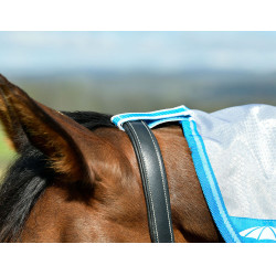 Fliegendecke Combo Weatherbeeta ComFiTec Hexi Shield Silber / Marineblau