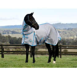 Fliegendecke Combo Weatherbeeta ComFiTec Hexi Shield Silber / Marineblau