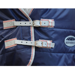 Stalldecke Combo 110g Weatherbeeta ComFiTec 210D Channel Marineblau / Silber / Rot Stalldecke Combo 110g Weatherbeeta ComFiTec 210D Channel Marineblau / Silber / Rot