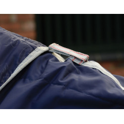 Stalldecke Combo 110g Weatherbeeta ComFiTec 210D Channel Marineblau / Silber / Rot Stalldecke Combo 110g Weatherbeeta ComFiTec 210D Channel Marineblau / Silber / Rot