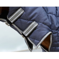 Stalldecke Weatherbeeta Combo Channel Quilt II Dunkelblau / Grau / Weiß