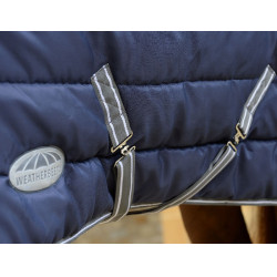 Stalldecke Weatherbeeta Combo Channel Quilt II Dunkelblau / Grau / Weiß