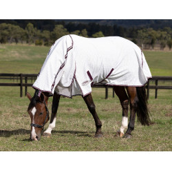 Weatherbeeta Hybrid Combo Sommerdecke Weiß / Braun