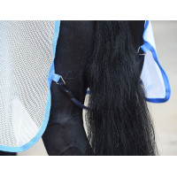 Weatherbeeta Air-Tec Abschwitzdecke Weiß / Blau Weiß Weatherbeeta Air-Tec Abschwitzdecke Weiß / Blau Weiß