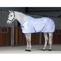 Weatherbeeta Air-Tec Abschwitzdecke Weiß / Blau Weiß Weatherbeeta Air-Tec Abschwitzdecke Weiß / Blau Weiß