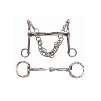 Ensemble mors de bride Bradoon et Weymouth Korsteel Ensemble mors de bride Bradoon et Weymouth Korsteel