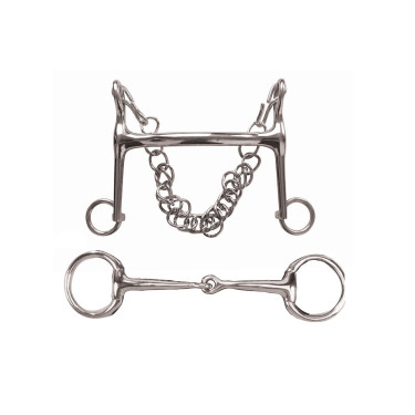 Kandarengebiss-Set Bradoon und Weymouth Korsteel Kandarengebiss-Set Bradoon und Weymouth Korsteel