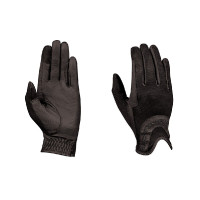 Gants d'équitation Dublin en maille pailletée Noir