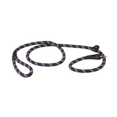 Hundeleine Weatherbeeta Leder und Seil Marine / Braun Blau