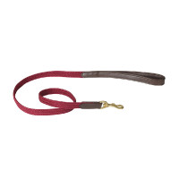 Hundeleine Weatherbeeta geflochtenes Leder Braun / Bordeaux