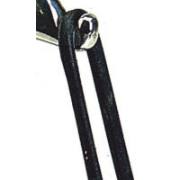 Lanières de rechange pour étriers Peacock Iron Korsteel Noir