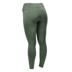 Damen-Reitleggings Dublin Cool-It Olivgrün Gr&uuml;n