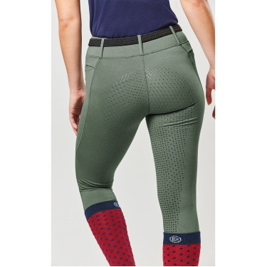 Damen-Reitleggings Dublin Cool-It Olivgrün Gr&uuml;n