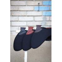 Jump'In Stoßdämpfer aus schwarzem Filz und Leder Havanna Braun