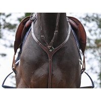 Collier de chasse Clincher et martingale Jump'In One Premium Havane