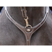 Collier de chasse Clincher et martingale Jump'In One Premium Havane