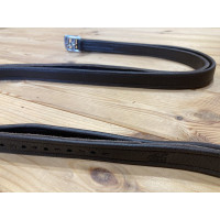 Etrivières Jump'In recouvertes de cuir Havane