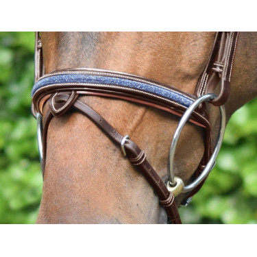 Filet Jump'In Crystal kombiniertem Reithalfter Week Havanna Kristall Blau Filet Jump'In Crystal kombiniertem Reithalfter Week Havanna Kristall Blau