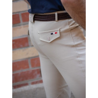 Pantalon d'équitation homme Jump'In Super X Beige