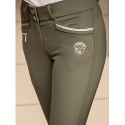 Reithose Junior Mädchen Marie Jump'In Khaki Gr&uuml;n