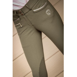 Reithose Junior Mädchen Marie Jump'In Khaki Gr&uuml;n