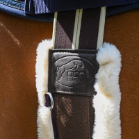 Anatomischer Gurt Jump'In Safety One Choco / Naturweißes Lammfell