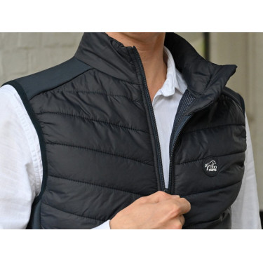 Ärmellose Daunenweste Jump'In Biarritz airbag-kompatibel Marine Marineblau