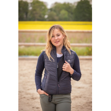 Ärmellose Daunenweste Jump'In Dax airbagkompatibel Marine Marineblau