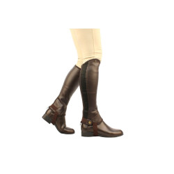 Mini-Chaps aus Saxon Equileather Leder Mini-Chaps aus Saxon Equileather Leder