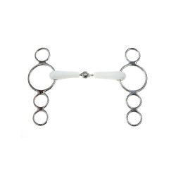 Mullen Gebiss mit 3 Ringen Flexi Korsteel
