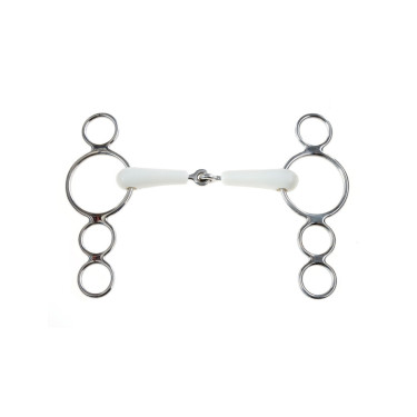 Mullen Gebiss mit 3 Ringen Flexi Korsteel