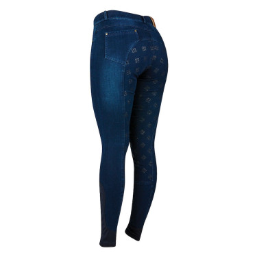 Dublin Damenreithose Shona Denim Full Grip Silikon Print Dublin Damenreithose Shona Denim Full Grip Silikon Print