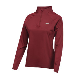 Polo manches longues Weatherbeeta femme Prime Bordeaux