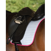 Reflektierende Dressur-Schabracke Prime Weatherbeeta Silber / Rosa Reflektierende Dressur-Schabracke Prime Weatherbeeta Silber / Rosa