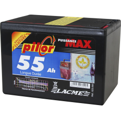 Pilor 9V - 55 Ah Batterie Lacmé