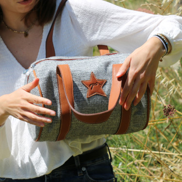 Sac Pénélope Nina Bowl gris petit modèle Sac Pénélope Nina Bowl gris petit modèle
