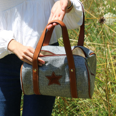 Sac Pénélope Nina Bowl gris petit modèle Sac Pénélope Nina Bowl gris petit modèle