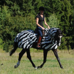 Couverture anti-mouches Zebra Bucas Buzz-Off Riding