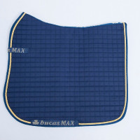 Tapis de selle Bucas Max Dressage Bleu marine / or