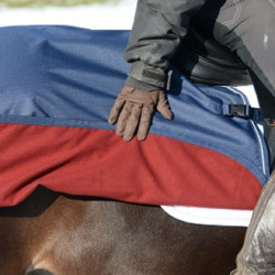 Quadratische wasserdichte Bucas-Abschwitzdecke Marineblau / Silber