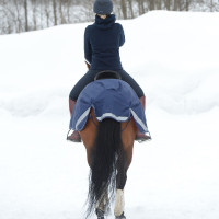 Wasserdichte Bucas-Ausreitdecke Marineblau / Silber Wasserdichte Bucas-Ausreitdecke Marineblau / Silber