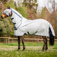 Couverture anti-mouches Horseware Mio Gris lunaire / marine