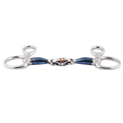 Baucher Gebiss Jump'In doppelt gebrochen Blue Steel Baucher Gebiss Jump'In doppelt gebrochen Blue Steel