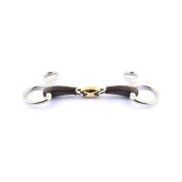 Mors baucher Jump'In double brisure recouvert de cuir