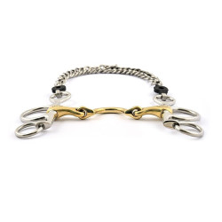 Mors Pelham Jump'In petites branches double brisure passage de langue