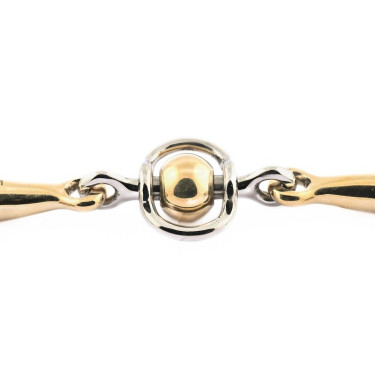 Olivenkopfgebiss Jump'In doppelt gebrochen Edelstahl und Kugel aus German Silver Olivenkopfgebiss Jump'In doppelt gebrochen Edelstahl und Kugel aus German Silver