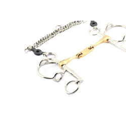 Mors Pelham Jump'In releveur torsadé à palette Mors Pelham Jump'In releveur torsadé à palette