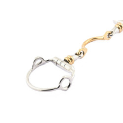 Mors releveur Jump'In à olives double brisure à rouleaux avec passage de langue